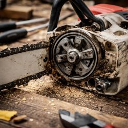 бензопила цепь не вращается