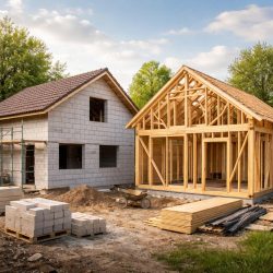 дом из пеноблока или каркасный дом