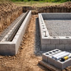 фундамент ленточный или блоки