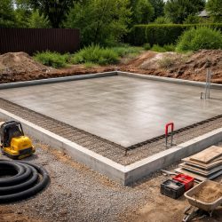 фундамент плита под гараж