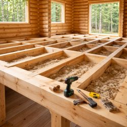 как сделать перекрытие в деревянном доме