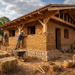 как строят дома из глины