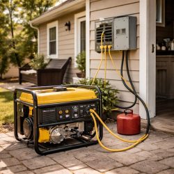 как запитать дом от бензогенератора