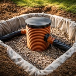 колодец из дренажной трубы