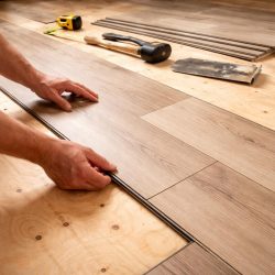 кварцвиниловая плитка замковая укладка на фанеру