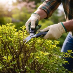 обрезка кустов весной