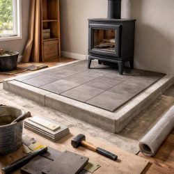 основание под печь камин