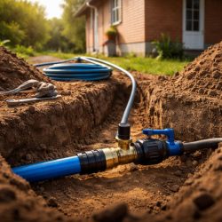 подведение водопровода к частному дому