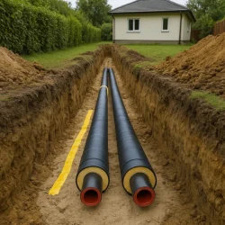 подземный трубопровод отопления