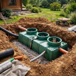 септики для частного дома чертеж