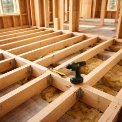 шаг лаг пола в каркасном доме