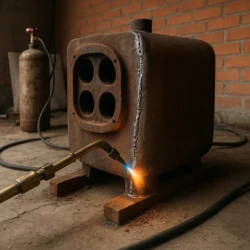 сварка чугунного котла отопления