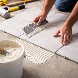 укладка плитки на мастику