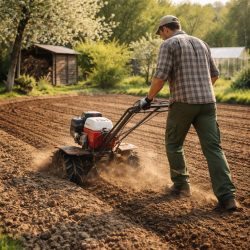 выравнивание участка мотоблоком