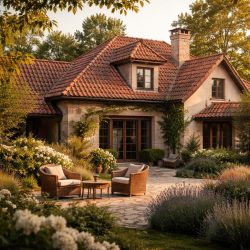 дома с черепичными крышами