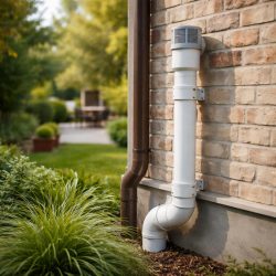 фановая труба на улице