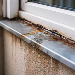 как крепить отлив к раме