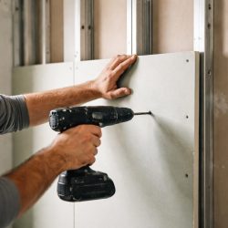 Как прикрепить гипсокартон к стене или каркасу без перекосов и трещин как прикрепить гипсокартон