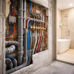 коммуникации в ванной комнате