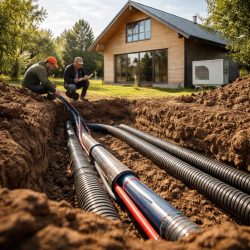 отопление дома трубами из земли