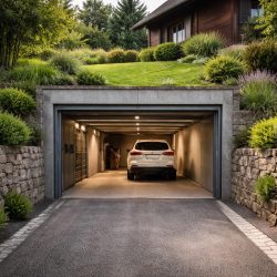 подземный гараж на даче