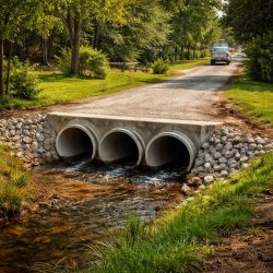 проезд через канаву на участок