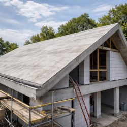 скатная крыша из бетона