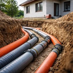 трубы под домом