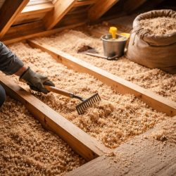 Утепление потолка опилками: плюсы, минусы и особенности утепление потолка опилками