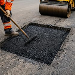 Когда ямочный ремонт лучше выполнять картами